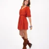 Vestito corto svasato Marlow