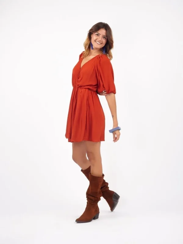 Vestito corto svasato Marlow