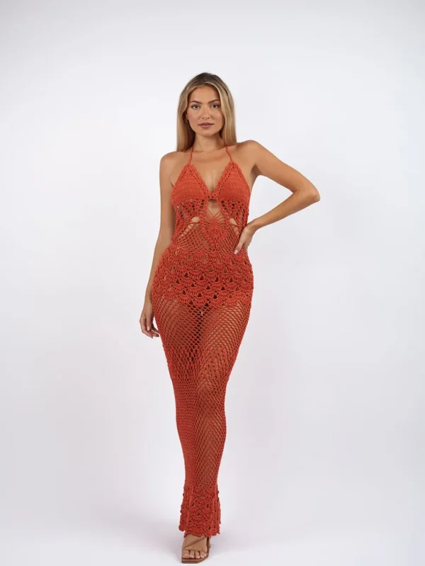 Vestito Crochet lungo Callista