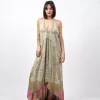 Vestito delavè open back Selene
