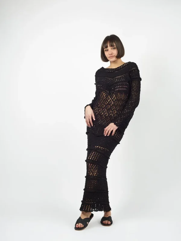 Vestito lungo Crochet Fumiko