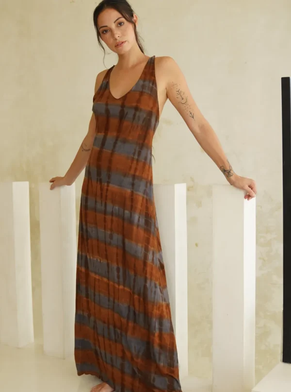 Vestito lungo open back Allison