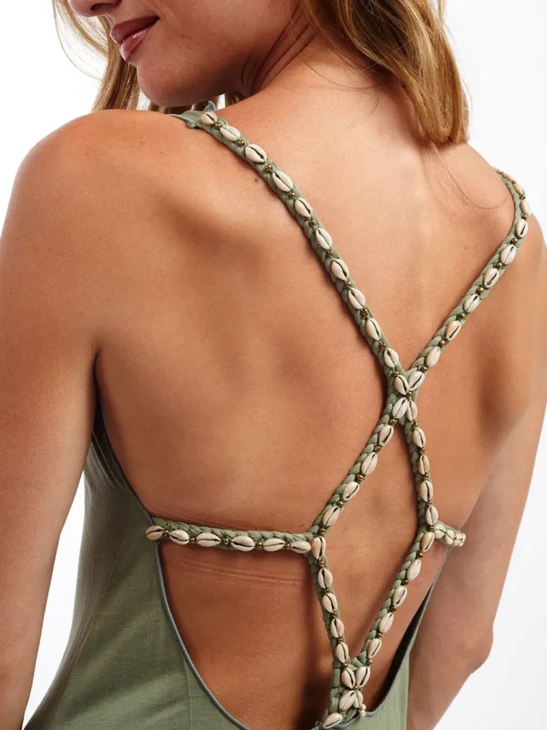 Vestito lungo open back Allison
