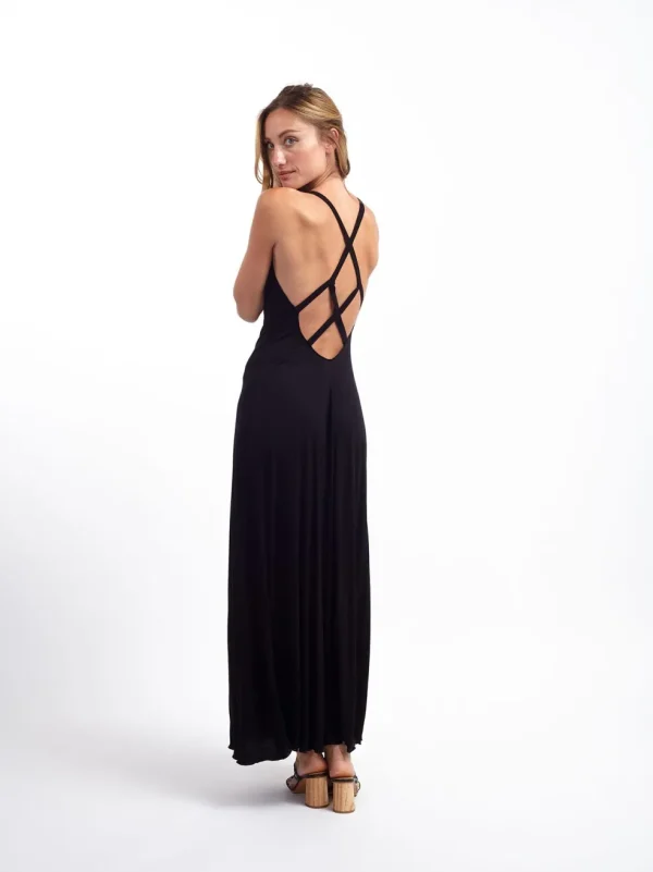 Vestito lungo open back Marina