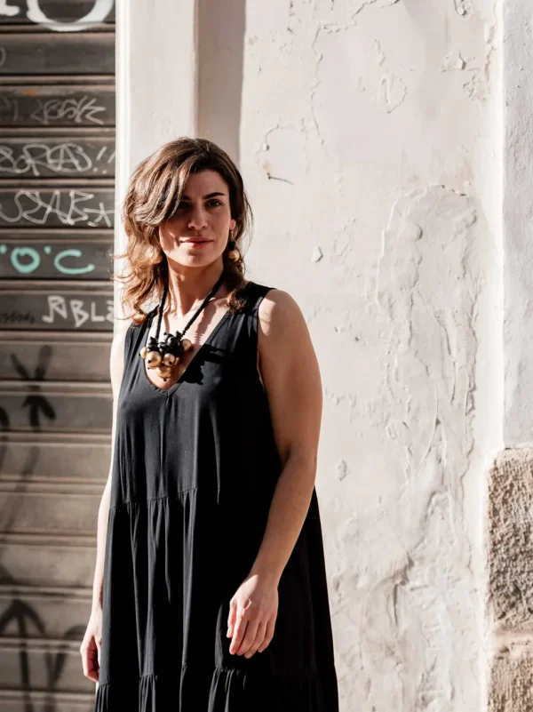 Vestito lungo rayon Kati