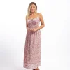 Vestito lungo scollo morbido rayon Claire