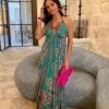 Vestito lungo seta open back Nina