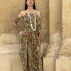 Vestito lungo seta open back Patty