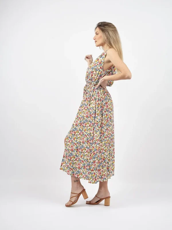 Vestito lungo smanicato stile impero Kirsten