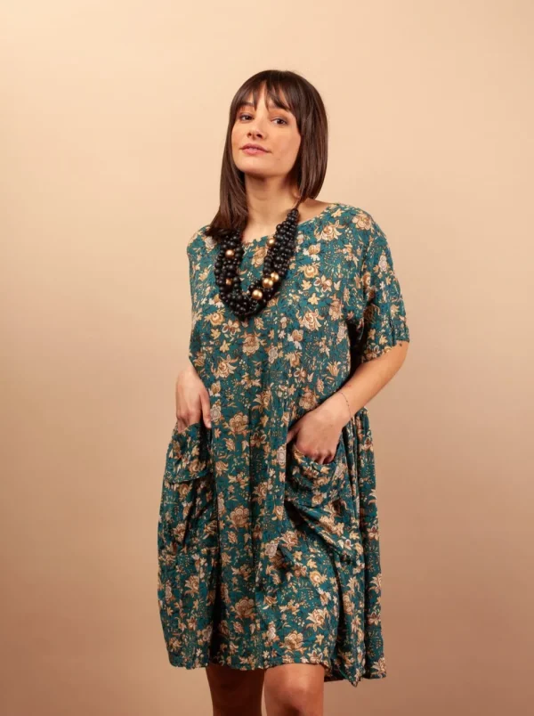 Vestito Mahoti corto rayon