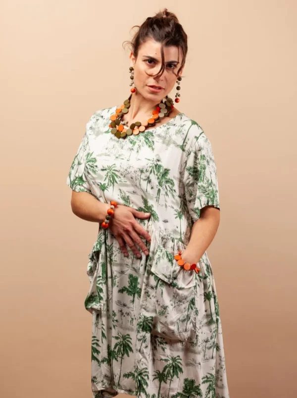 Vestito Mahoti corto rayon