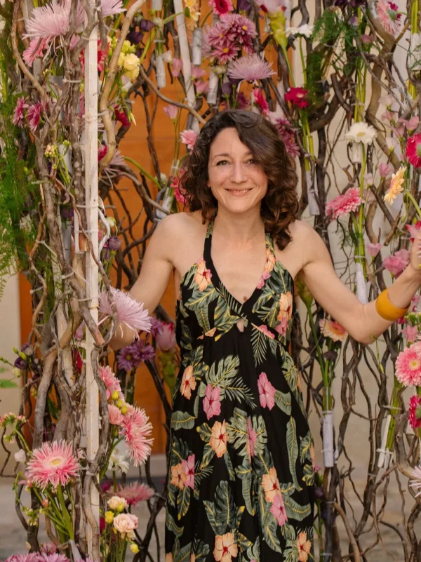Vestito midi in rayon scollo ad incrocio Patrizia