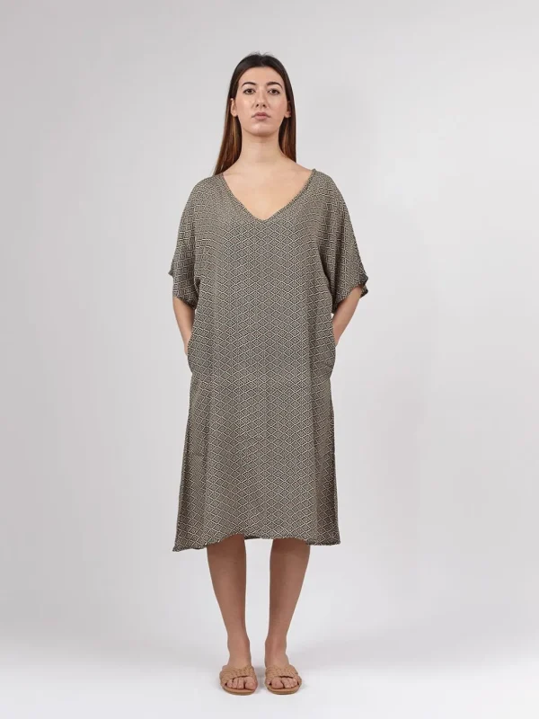 Vestito midi in seta Lucilla