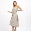 Vestito midi rayon con bottoni Dina