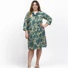 Vestito over cotone manica Serena
