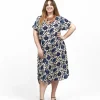 Vestito over midi seta manica Penny