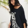 Vestito over stampa giaguaro Shakira