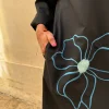 Vestito oversized midi Blue Flower