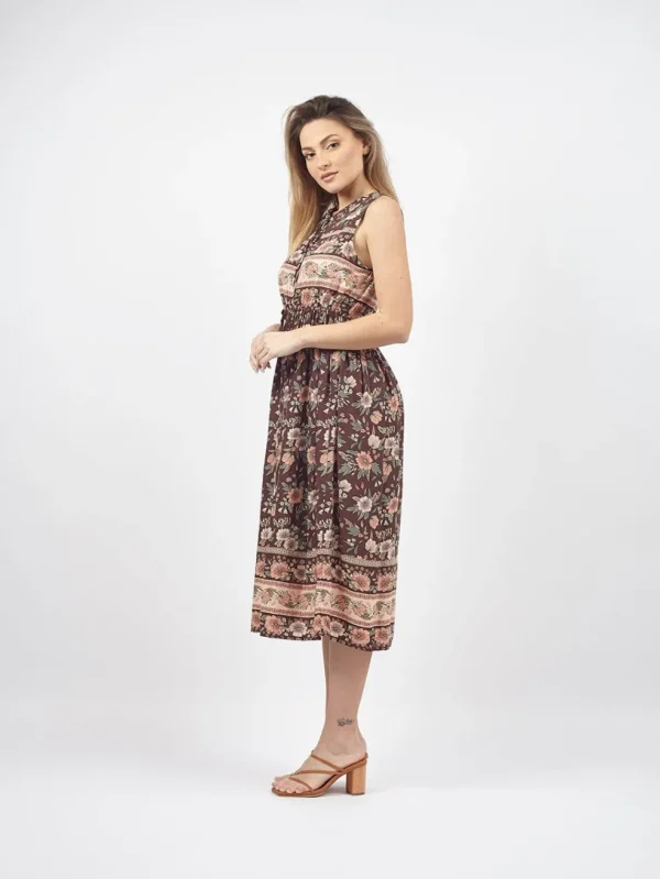 Vestito scamiciato midi stile impero Lily